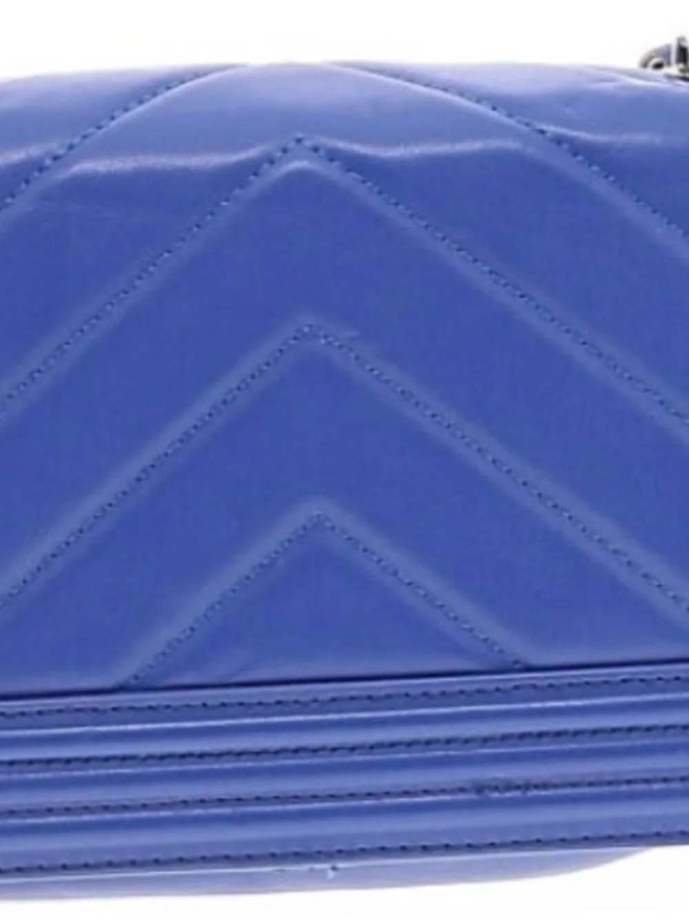 BADGELEY MISCHKA COBALT QUILTED QUILTED CHEVRON BAG NWT